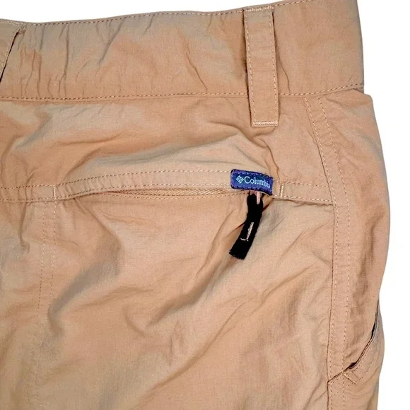 Columbia Womens Convertible Hiking Pants Tan Sz 8 Regular Omni-Shade Active Fit - Picture 11 of 11